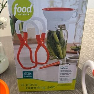 Food Network Red and‎ White Canning Tool Set